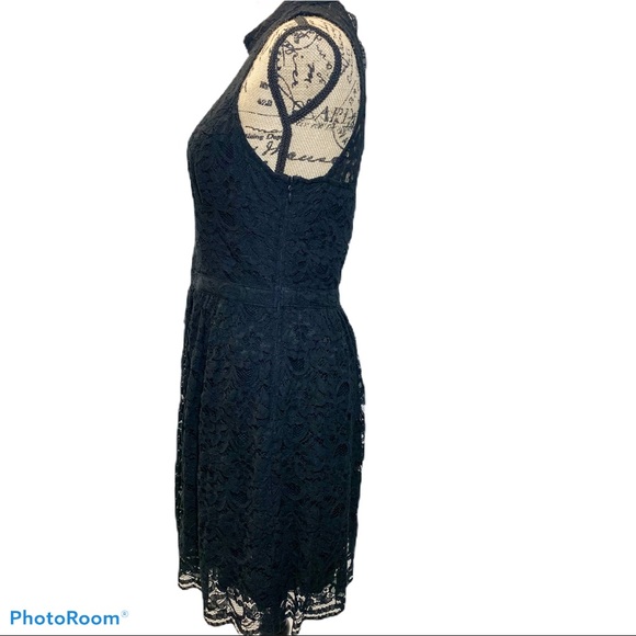 Hollister Lace Fit & Flare Fully Lined Mini Dress - Picture 3 of 5